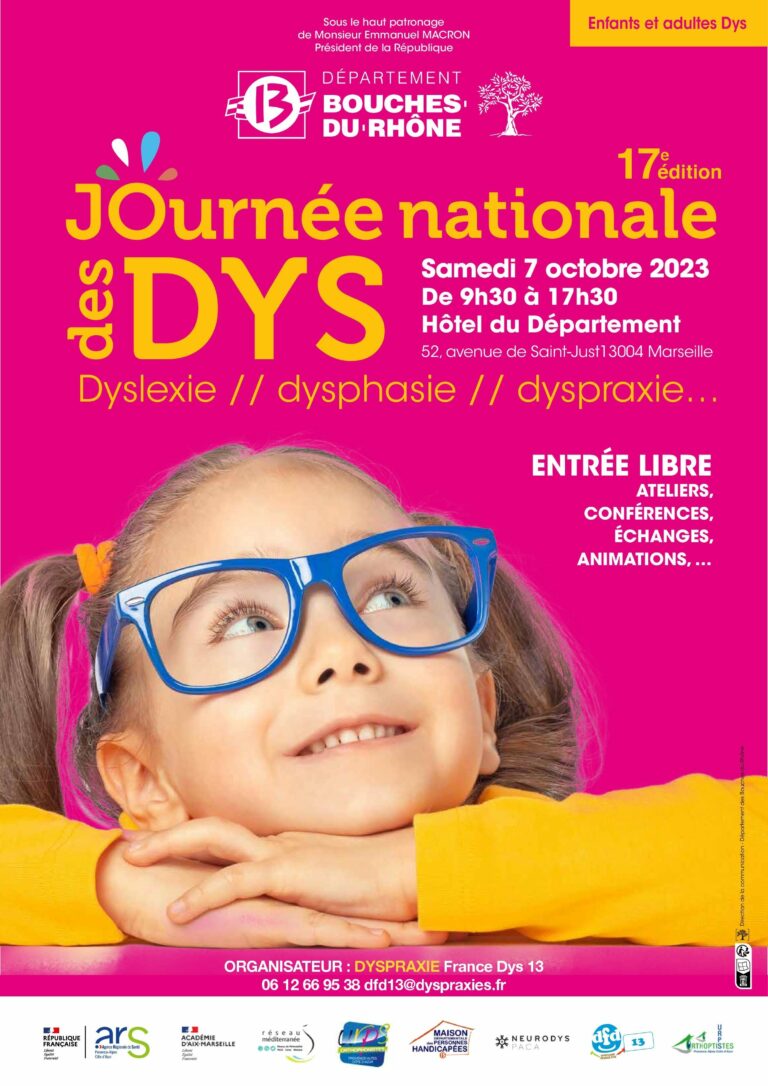 affiche de la journée Dys 7 octobre 2023